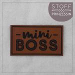 Kunstlederlabel "Mini Boss" 